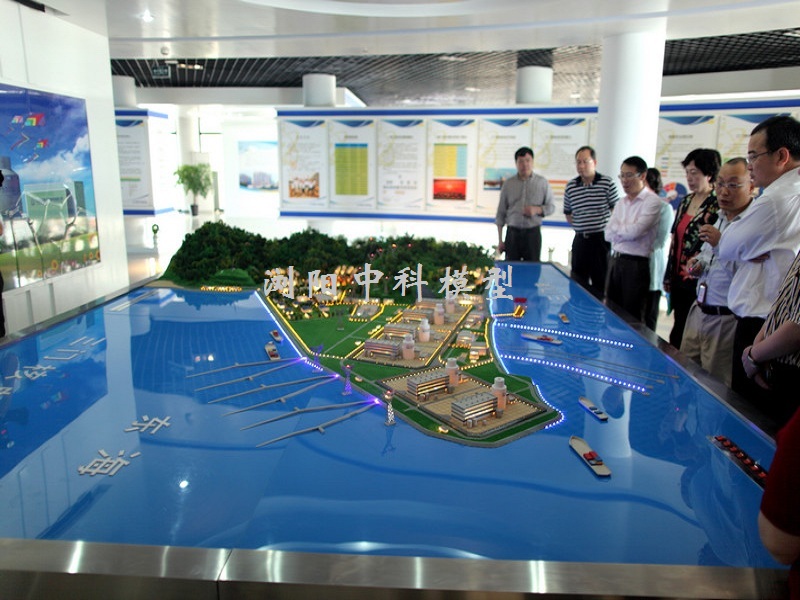 核电展厅厂区沙盘模型