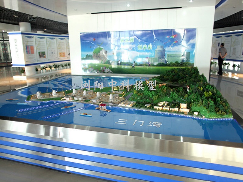 核电展厅厂区沙盘模型