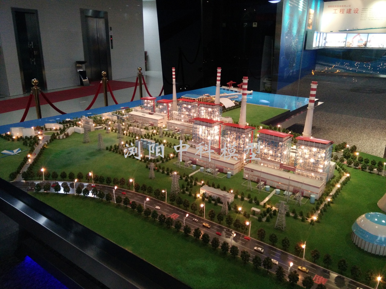 钦州火力发电厂模型