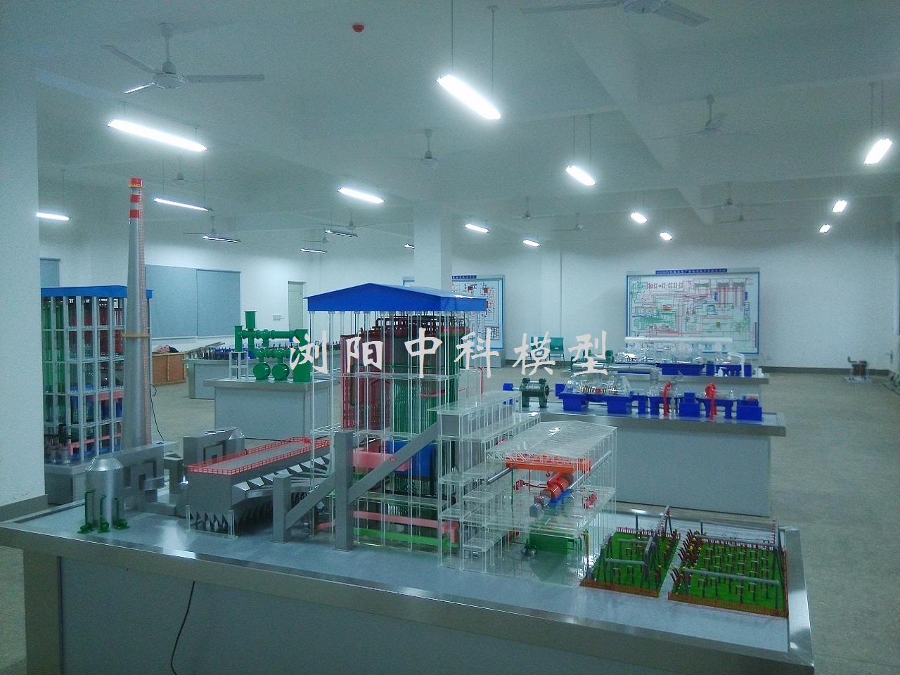 华中科技大学热能动力实训室模型