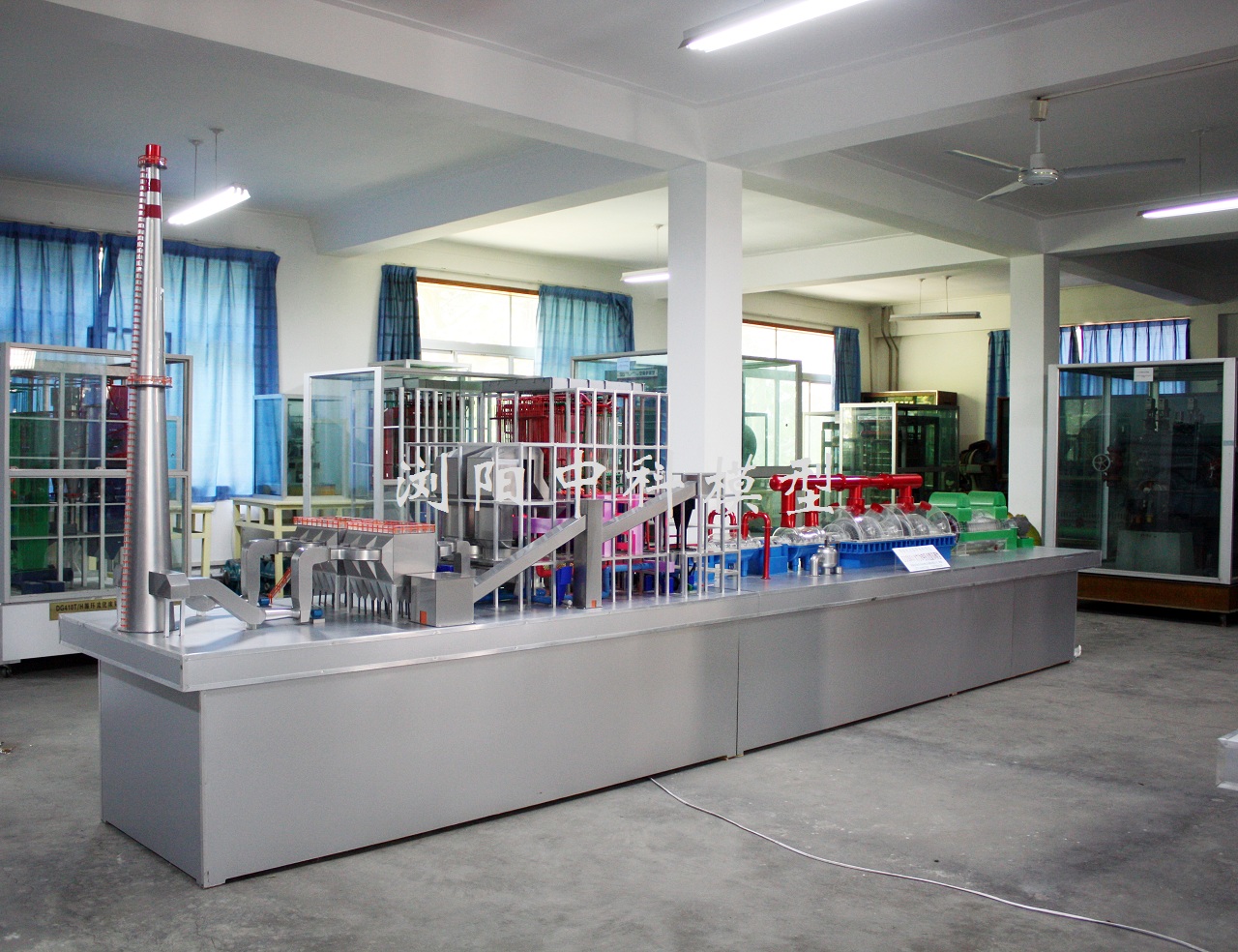 西安电专电厂热能动力模型实训室
